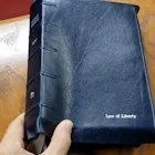 An open Bible on the pulpit