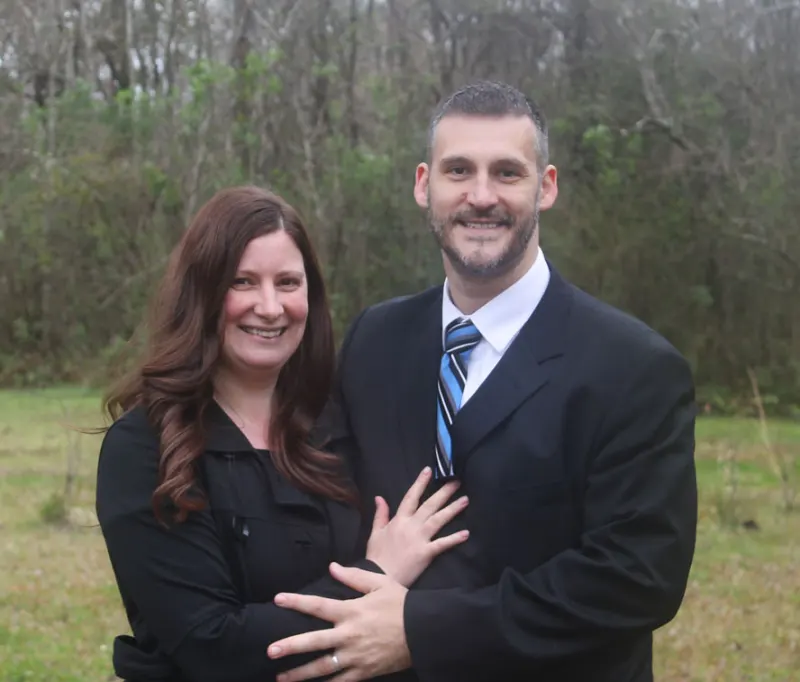 Pastor Adam Fannin and his wife